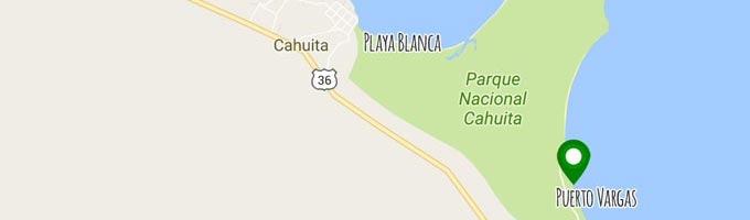 Mapa Cahuita Puerto Vargas
