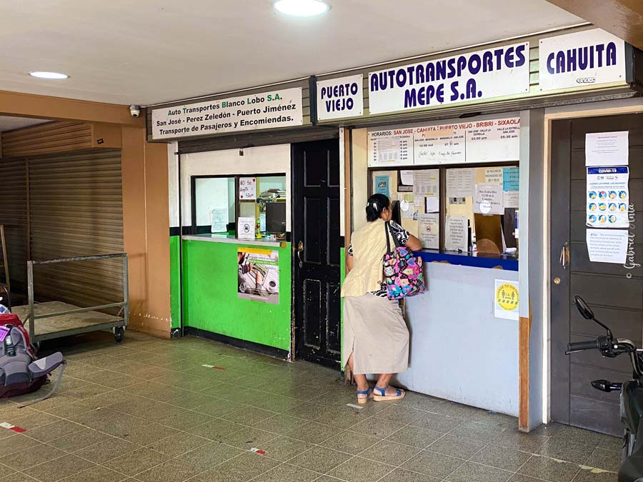 Terminal Buses San Jose a Cahuita 2025